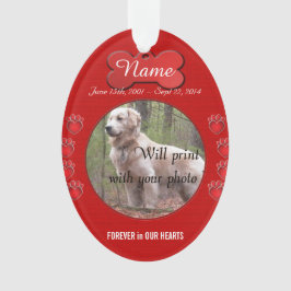 empreintes de pattes Poem Memorial Rouge
