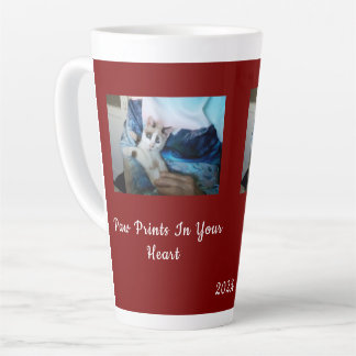 empreintes de pattes, votre cœur, Mug à Café Perso