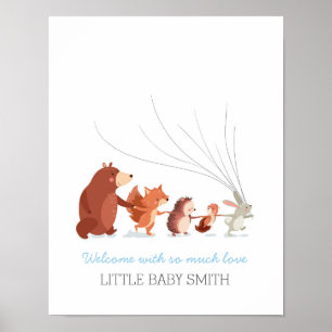 empreintes digitales du livre d'or baby shower boi