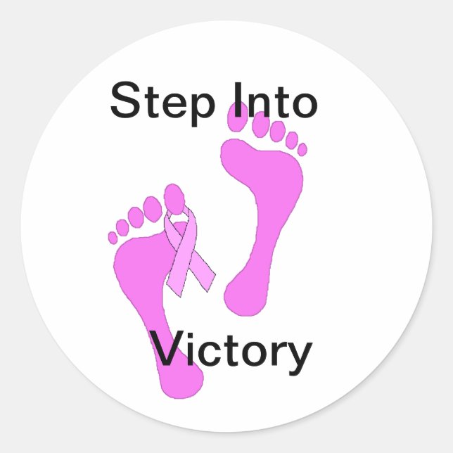 Empreintes du cancer du sein avec Stickers ruban (Devant)