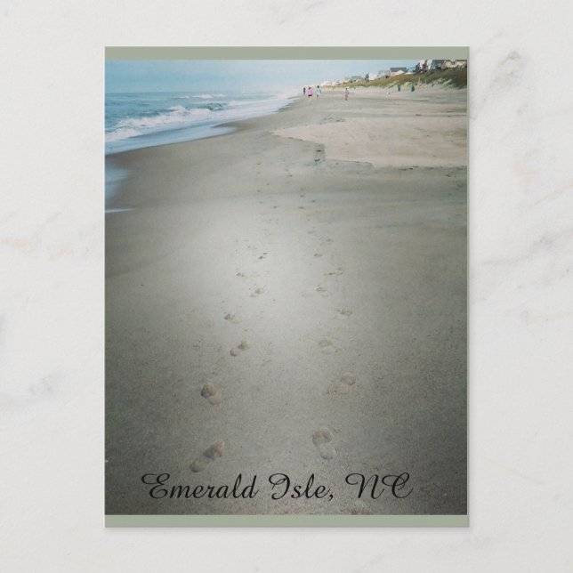 Empreintes le long de la carte postale bord de l'e (Devant)