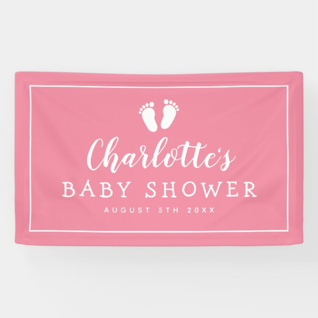 Empreintes personnalisées Signet bannière du baby  (Horizontal)