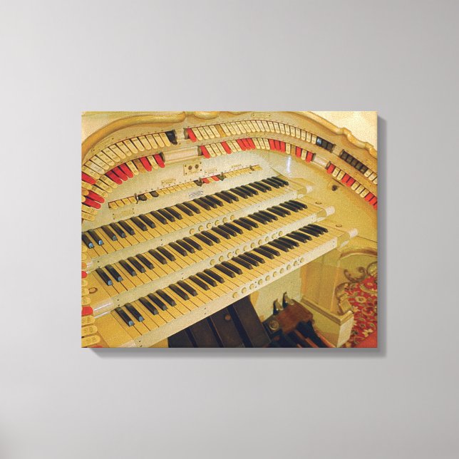 Empress Ballroom Wurlitzer Console Leinwanddruck (Vorderseite)