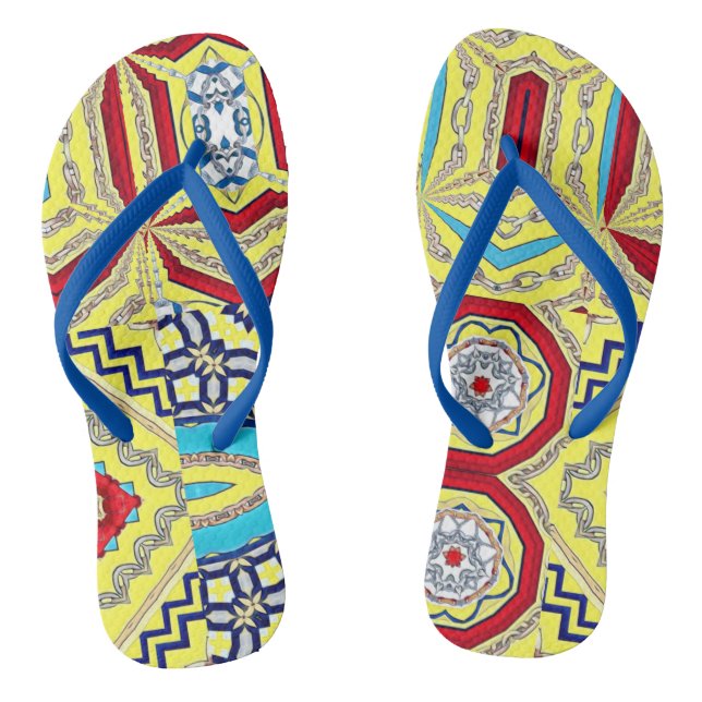 EMPRESS DESIGNER COLLAGE FLIP FLOPS (Fußbett)