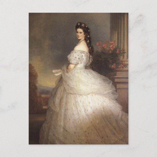 Empress Elisabeth - Sisi - Franz Xaver Winterhalt Postkarte (Vorderseite)