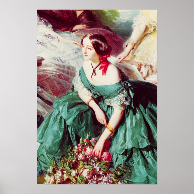 Empress Eugenie und ihre Damen in Wart Poster (Vorne)