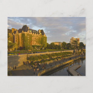 Empress Hotel und Inner Harbour-Uferpromenade, Postkarte