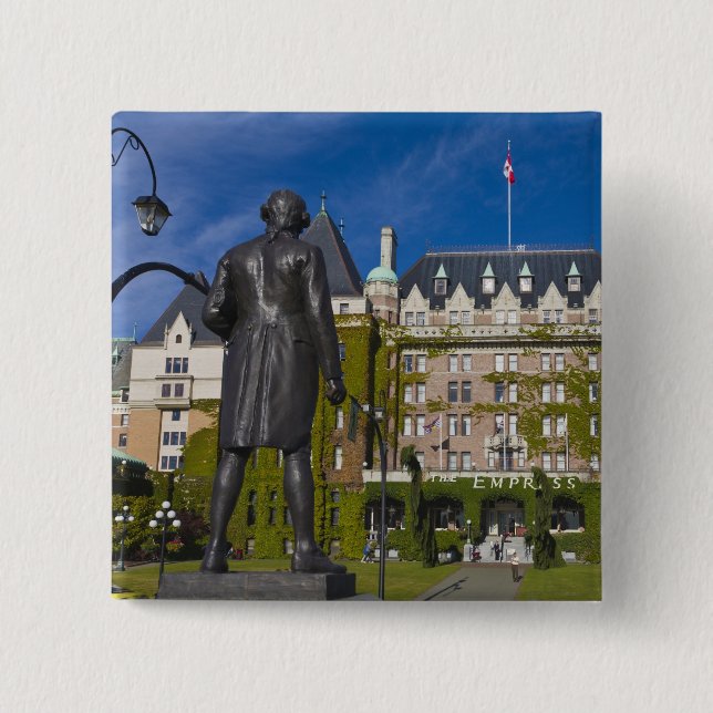 Empress Hotel und Statue von Captain James Cook, Button (Vorderseite)