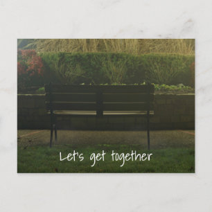 Empty Bench Postkarte