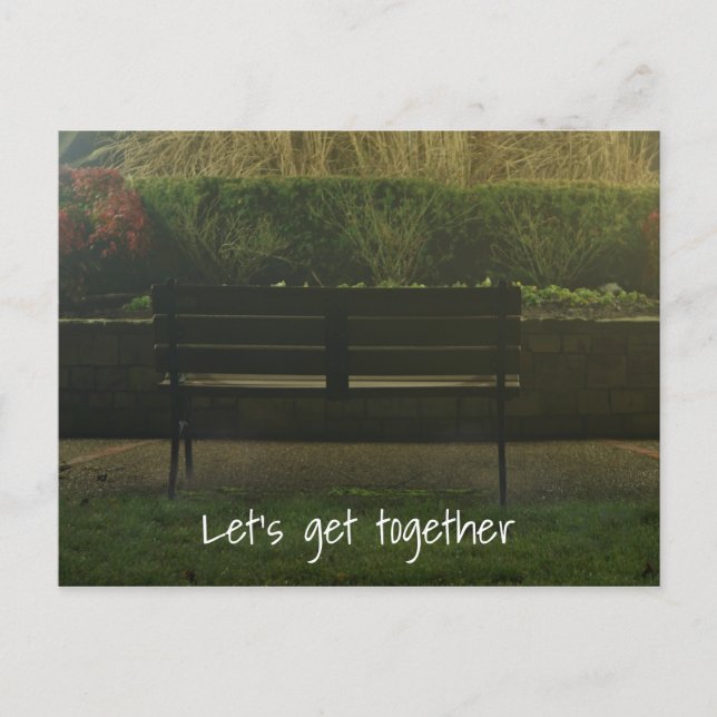 Empty Bench Postkarte (Vorderseite)