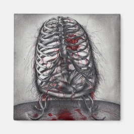 Empty Cage Anatomie Herzchirurgie Horror Kunst Magnet