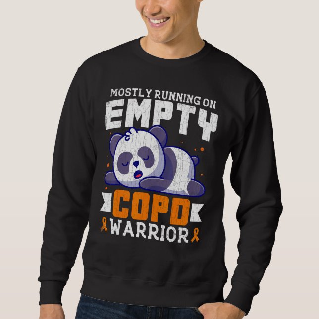 Empty COPD Warrior Awareness Support Month Orange  Sweatshirt (Vorderseite)