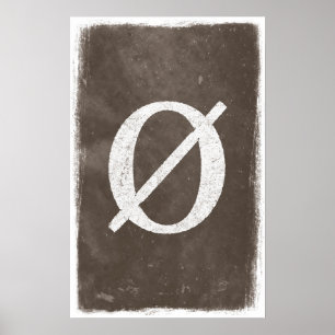 Empty Set Art - Mathematik Poster