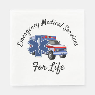 EMS Ambulance For Life Serviette