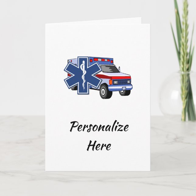 EMS Ambulance Karte (Vorderseite)