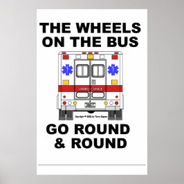 EMS Ambulance - Rad fahren, Poster