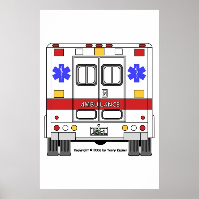EMS-Ambulanz Poster (Vorne)
