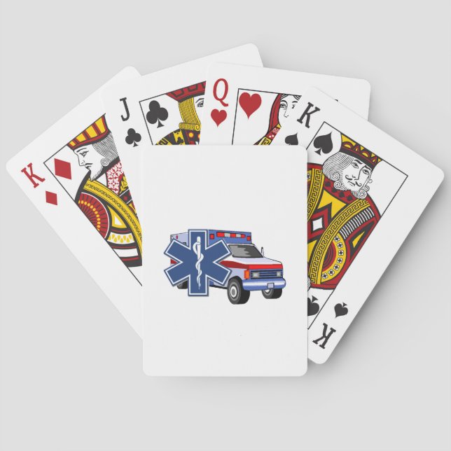 EMS Ambulanz Spielkarten (Rückseite)
