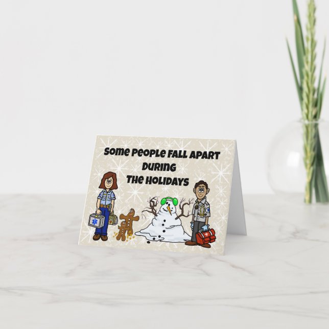 EMS Christmas Danke-Karte Karte (Vorderseite)