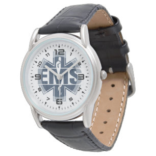 EMS Denim Textur Armbanduhr