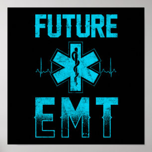 EMS Emergency Future EMT Student Ambulanz Poster