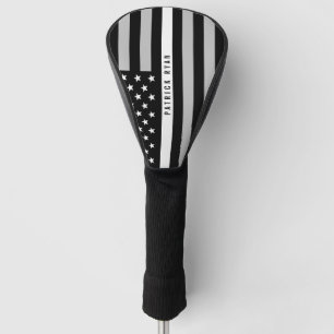 EMS EMT verdünnen weiße Linie Flagge-Monogramm Golf Headcover
