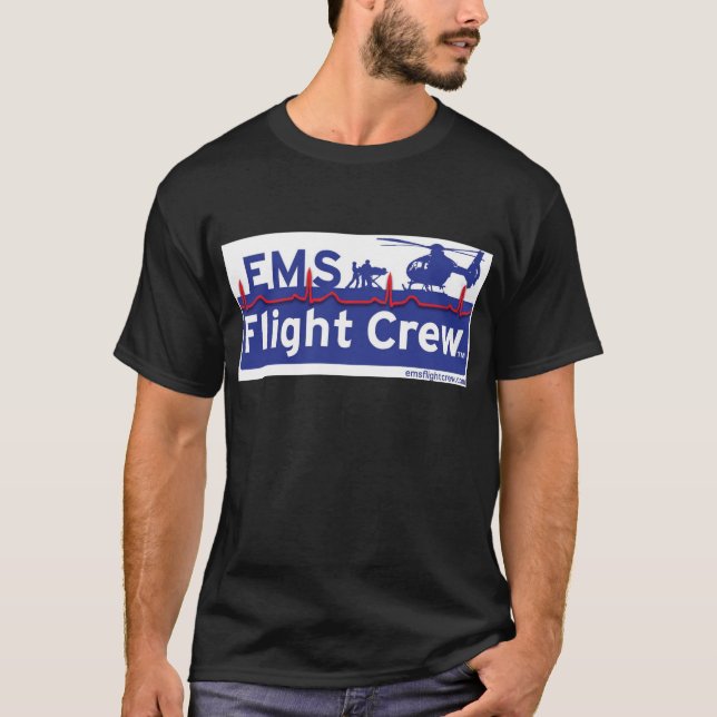 Ems-Flug-Crew-Hubschrauber-Alternativlogo T-Shirt (Vorderseite)