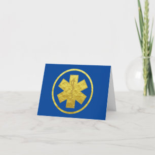 EMS Golden Logo Danke Karte