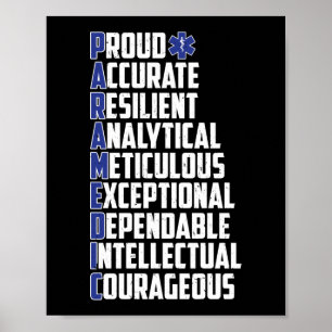 EMS Notfall-Paramedium-Wolke Poster