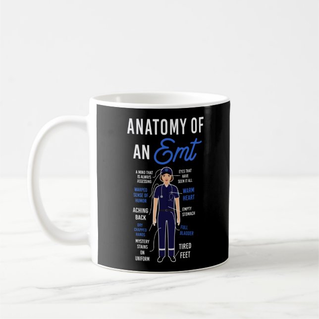 EMS-Notfallanatomie eines EMT Kaffeetasse (Links)