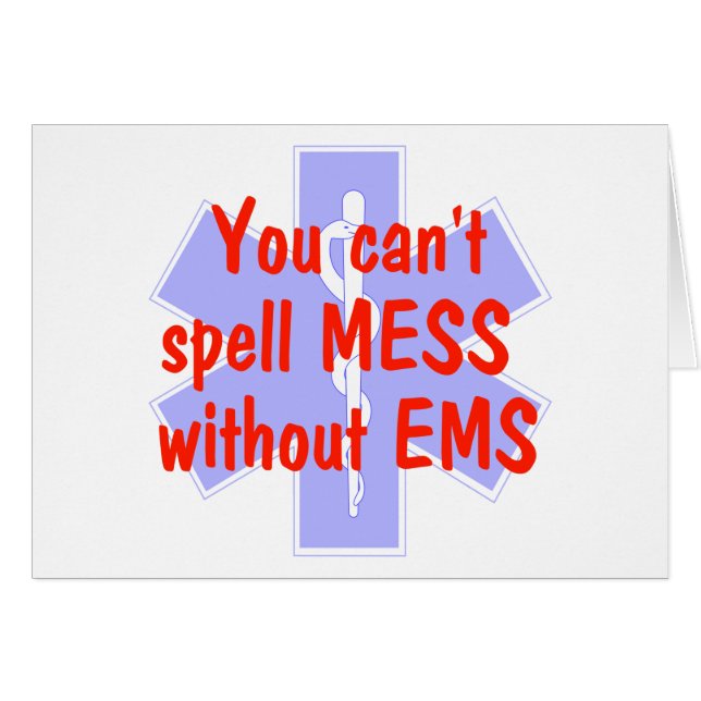 EMS-Sie können Verwirrung nicht ohne EMS, Karte (Vorderseite (Horizontal))