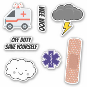 EMS Spaß Pack, Paramedic Jokes Aufkleber