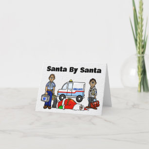 EMS-Team Rette Weihnachtskarte Karte