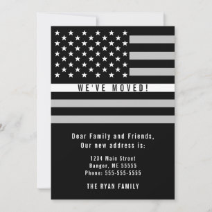 EMS Thin White Line - Amerikanische Flagge bewegen Ankündigung