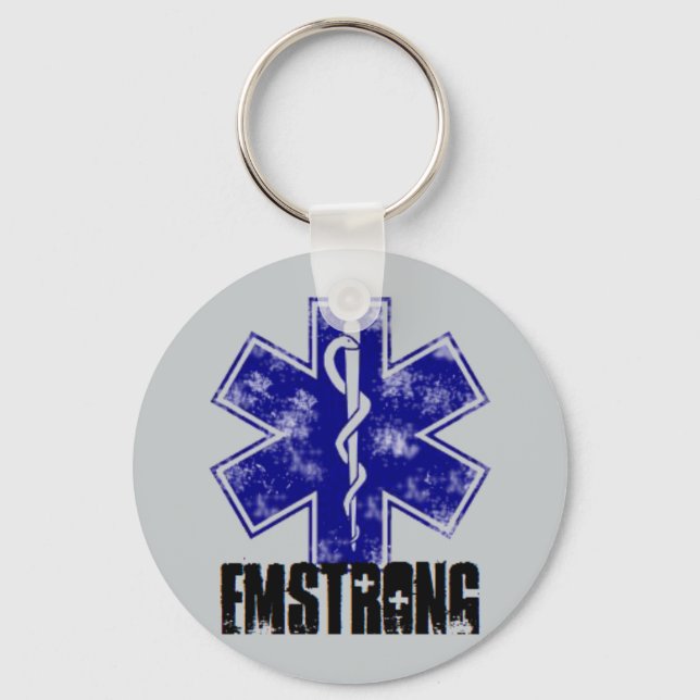 EMSTRONG (nur Logo) Schlüsselanhänger (Vorderseite)