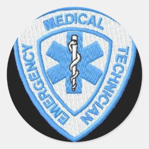 EMT-ABZEICHEN RUNDER AUFKLEBER