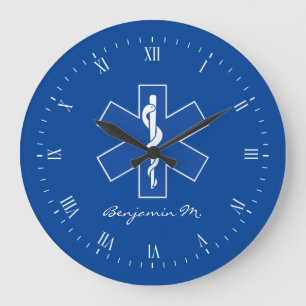 EMT Arbeitskraft-persönlicher Name Große Wanduhr