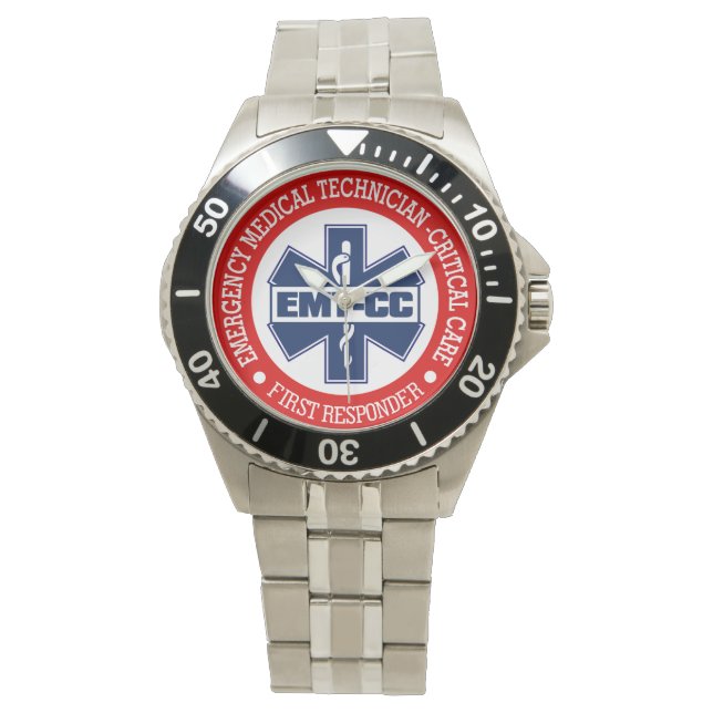 EMT-CC (Emergency Medical Tech - Critical Care) Armbanduhr (Vorderseite)