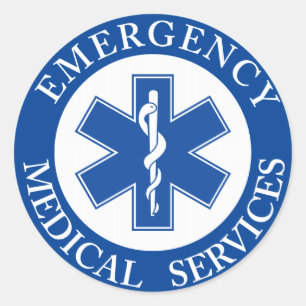EMT Classic Style Medic Runder Aufkleber