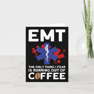 Emt Coffee - Funny Emt Halloween Karte
