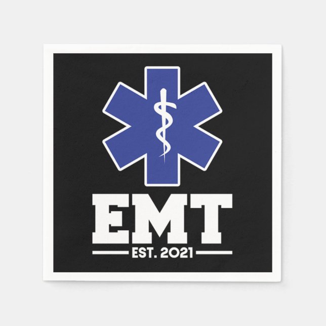 Emt Emt Est 2021 Student Graduation Serviette (Vorderseite)