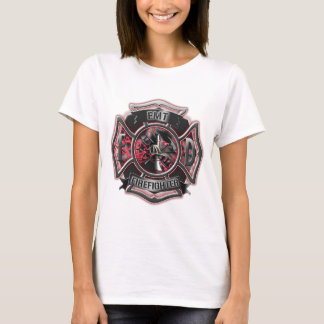 EMT Feuerwehrmannrot T-Shirt