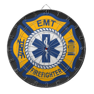 EMT Firefighter Wasserflasche aus Edelstahl Dartscheibe