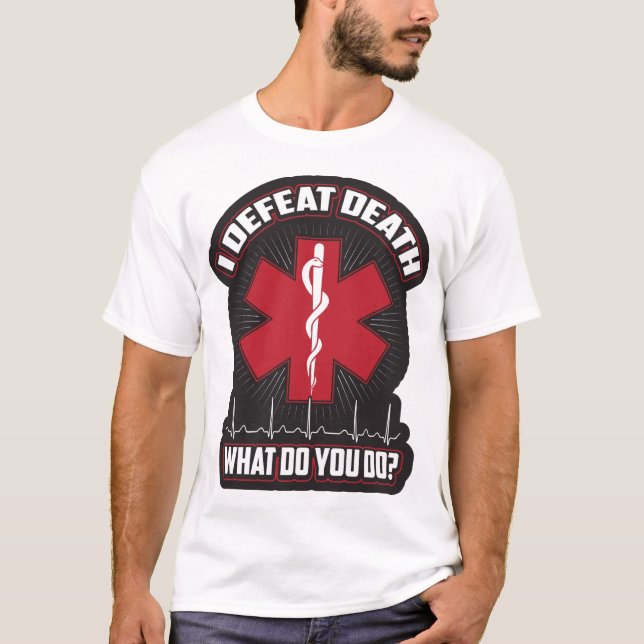 EMT I besiegt Tod T-Shirt (Vorderseite)