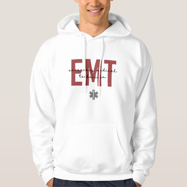 EMT Medizinischer Notfalltechniker Hoodie (Vorderseite)