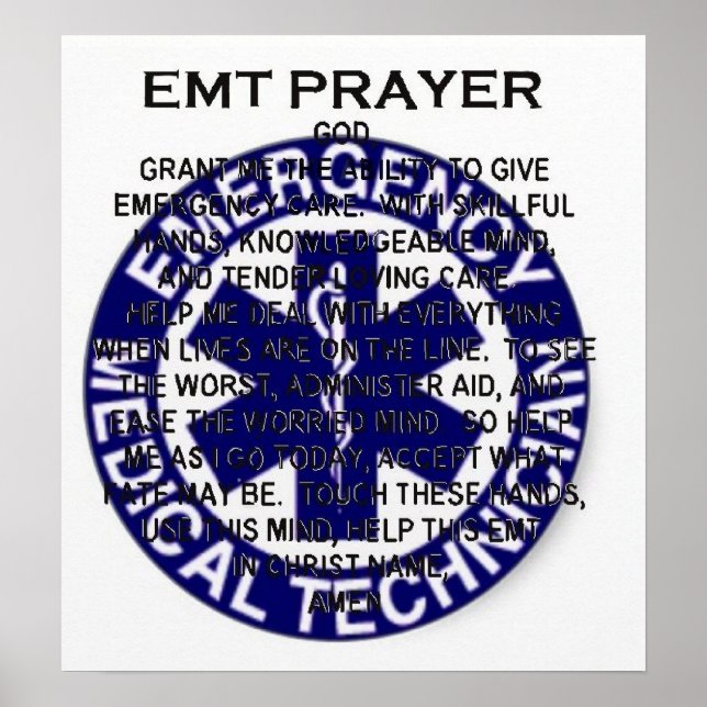 EMT Prayer Poster (Vorne)