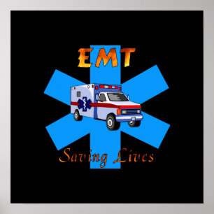 EMT Rettend Leben Poster