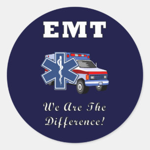 EMT sind wir der Unterschied Runder Aufkleber