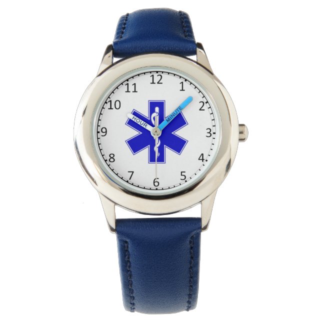 EMT Star of Life Armbanduhr (Vorderseite)