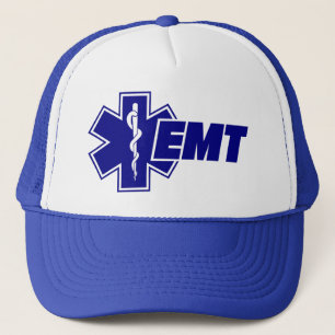 Emt Star of Life, Feuerwehrmann erhält Geschenk Truckerkappe